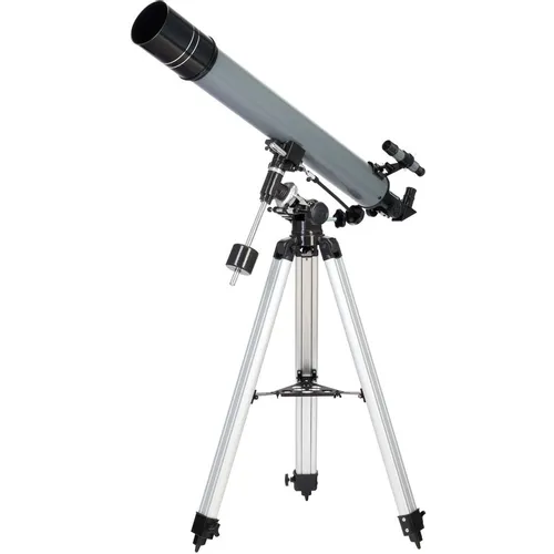 Телескоп LEVENHUK 80 PLUS рефрактор d80мм fl900мм 160x серый, черный [77110]