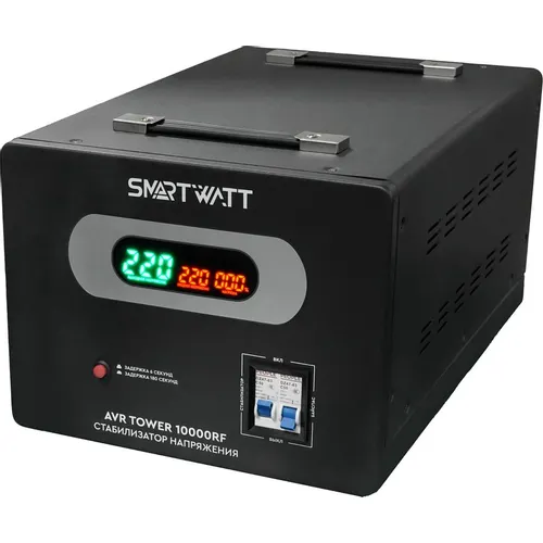 Стабилизатор напряжения SMARTWATT AVR Tower 10000RF черный [4512020370003]