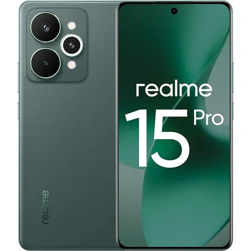 6.8" Смартфон REALME 15 Pro 8/256Gb, RMX5101, NFC, AMOLED, 144Гц, 7000мAч, зеленый