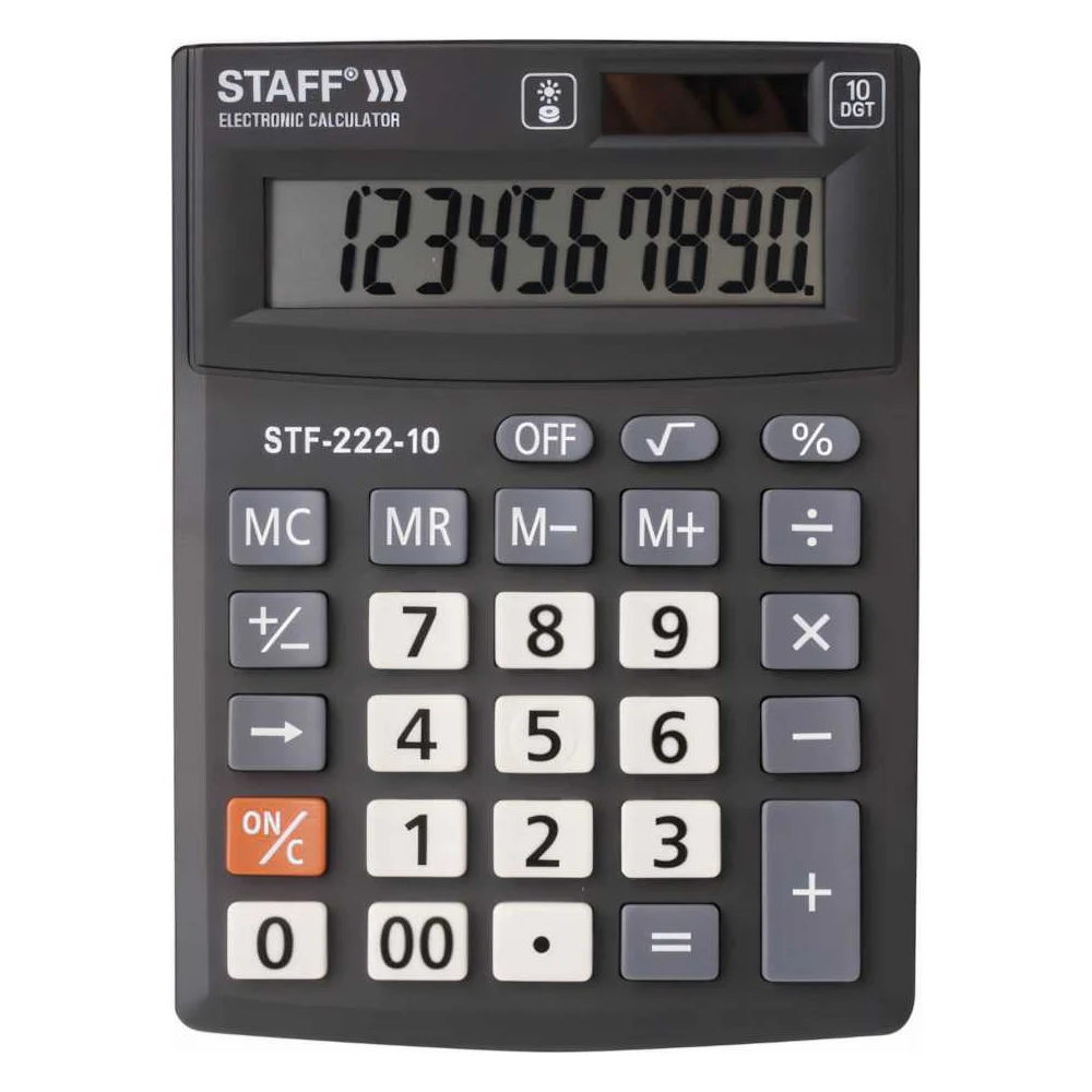 Настольный компактный калькулятор Staff PLUS STF-222 250419
