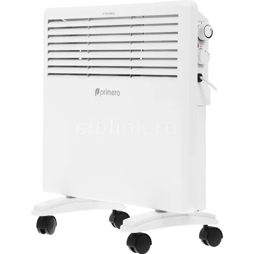 Конвектор PRIMERA PHP-1000-MXB, 1000Вт, с терморегулятором, белый