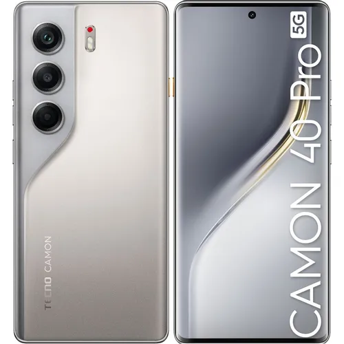 6.78" Смартфон TECNO Camon 40 Pro 5G 8/256Gb, NFC, AMOLED, 144Гц, 5200мAч, титановый