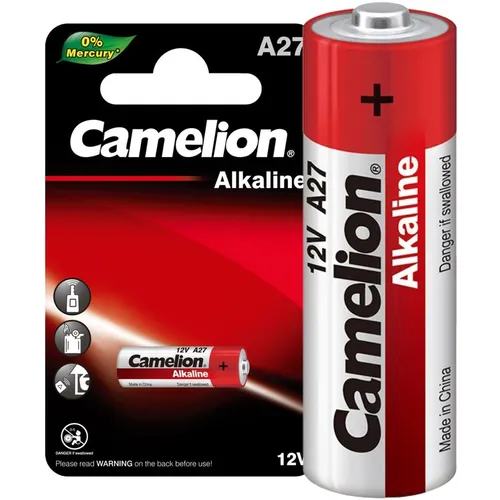 LR27/A27/MN27 Батарейка CAMELION Plus Alkaline A27-BP1, 1 шт.