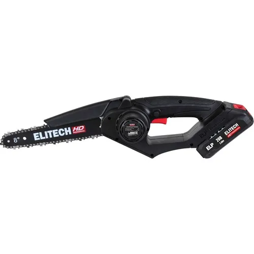 Цепная пила Elitech CS 2008BLK, 20В, с одним аккумулятором [e1611.016.00]