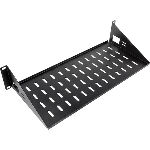 Полка стационарная ЦМО МС-20-9005, 2, 19", черный, (в упаковке: 1шт)