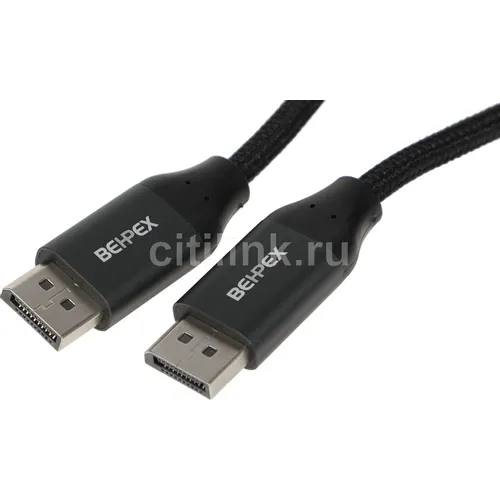 Кабель Display Port DisplayPort (m) (прямой) - DisplayPort (m), GOLD , 5м, черный
