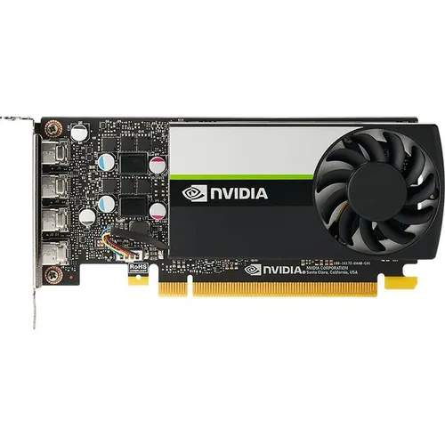 Видеокарта PNY NVIDIA T1000 T1000 4ГБ GDDR6, Low Profile, Bulk [vcnt1000-sb]