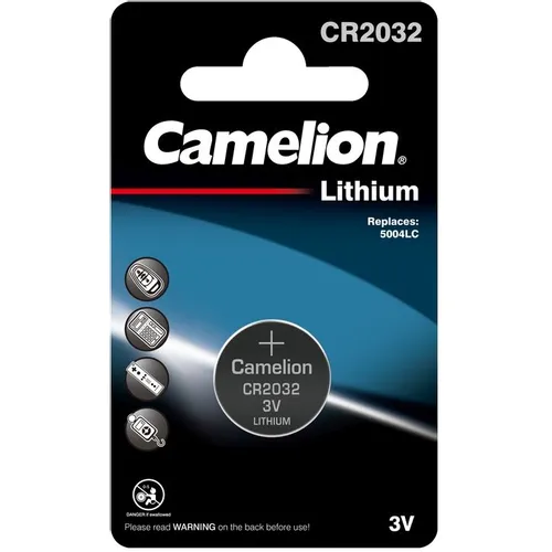 CR2032 Батарейка CAMELION Lithium CR2032 BL-1, 1 шт. 210мAч