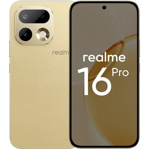 6.78" Смартфон REALME 16 Pro 12/512Gb, RMX5120, NFC, AMOLED, 144Гц, 7000мAч, бежевый