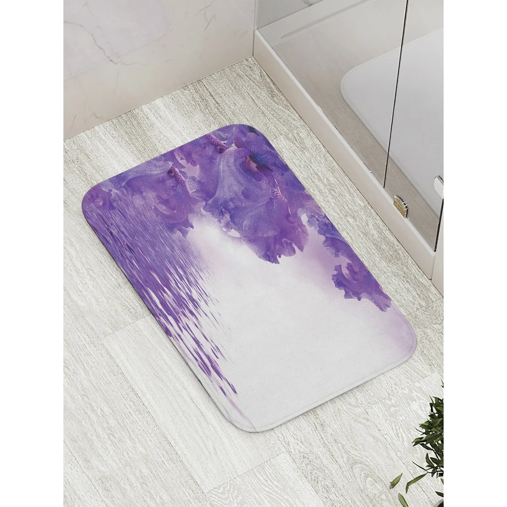 Противоскользящий коврик для ванной, сауны, бассейна JOYARTY Цветочный океан bath_16265