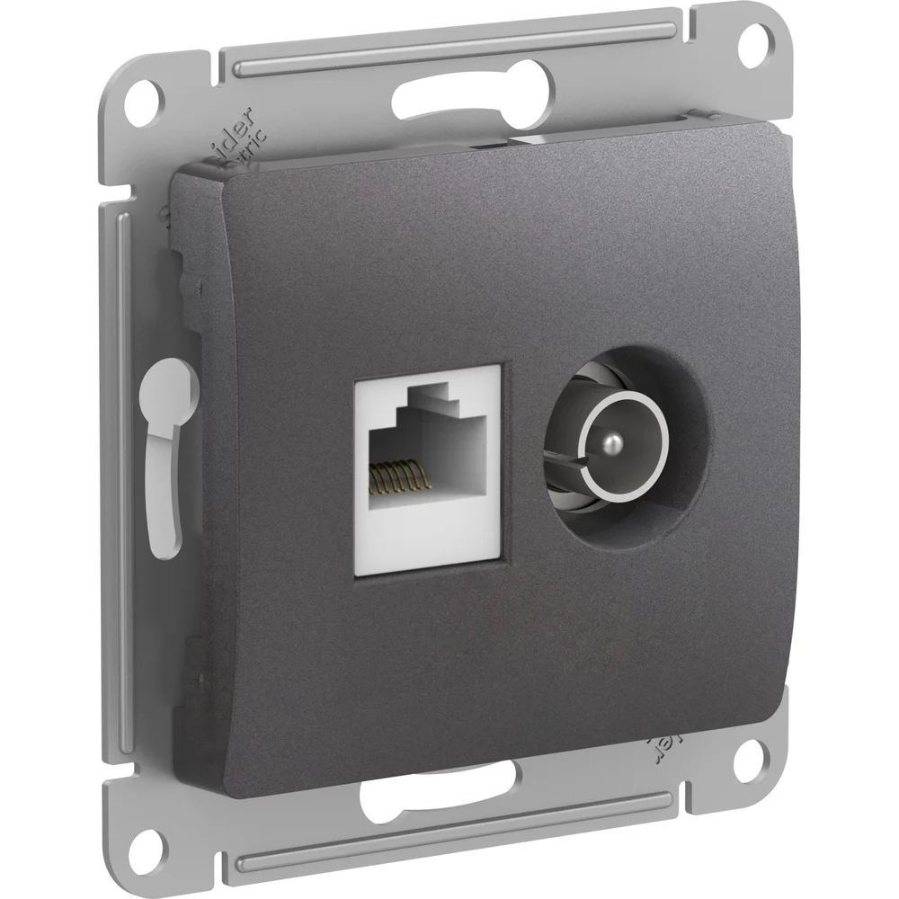 Двойная розетка Systeme Electric Glossa GSL001389