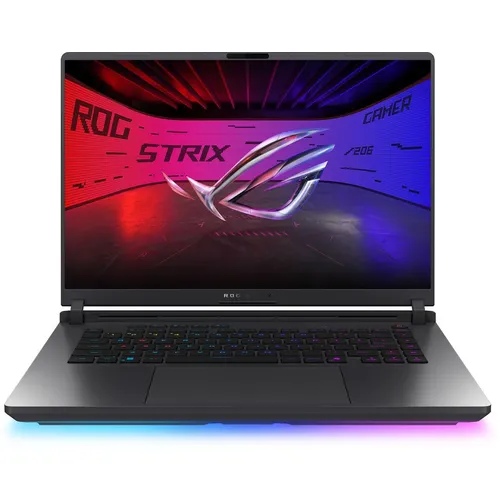 Ноутбук игровой ASUS ROG Strix G16 G615LR-S5162, 16", 2025, IPS, Intel Core Ultra 7 255HX 2.4ГГц, 20-ядерный, 16ГБ DDR5, 1ТБ SSD, NVIDIA GeForce RTX 5070 Ti для ноутбуков - 12 ГБ, TGP 140Вт, без операционной системы, серый [90nr0lr1-m00670]