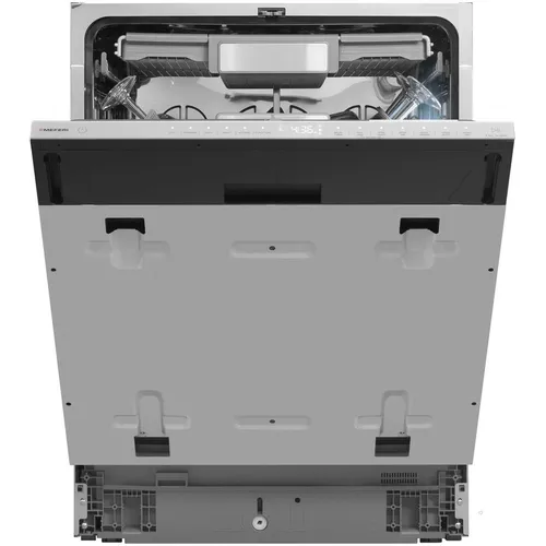 Встраиваемая посудомоечная машина MEFERI Luxe MDW6093, полноразмерная, ширина 59.8см, полновстраиваемая, загрузка 16 комплектов, серебристый