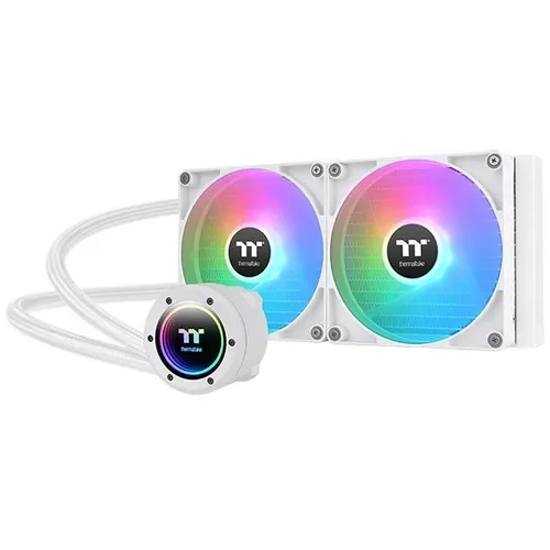 Система водяного охлаждения Thermaltake TH280 V2 Snow, 4-pin, ARGB, 140мм, белый, retail [cl-w377-pl14sw-a]