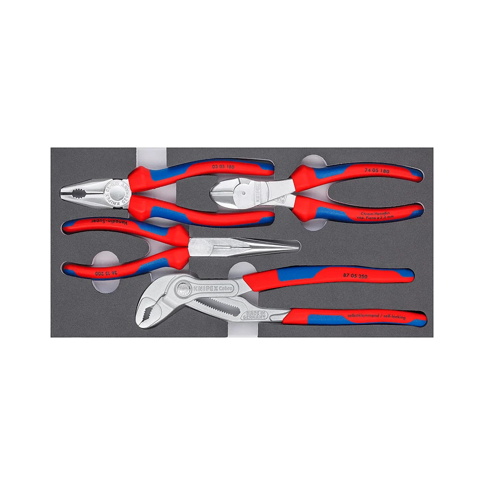 Набор шги Knipex COBRA Basic Chrome KN-002001V17