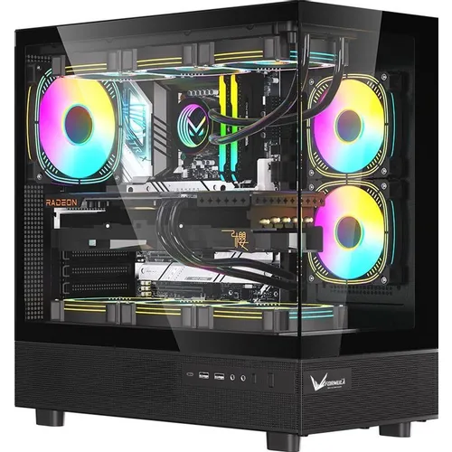 Корпус ATX Formula Crystal Z8, Midi-Tower, без БП, черный [crystal z8 black]