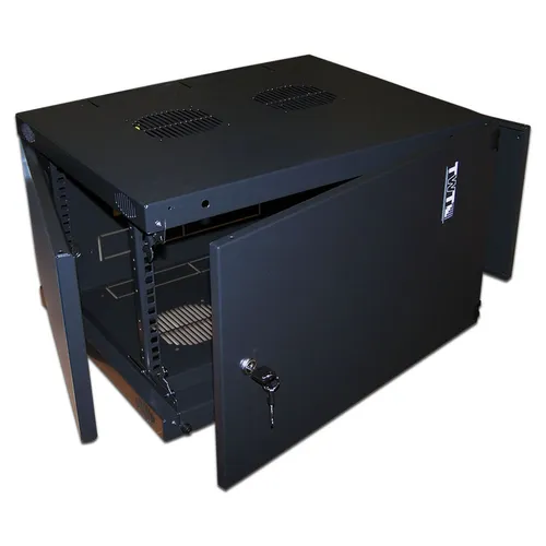 Шкаф коммутационный LanMaster Next TWT-CBWNM-18U-6X6-BK настенный, металлическая передняя дверь, 18U, 550x988x600 мм