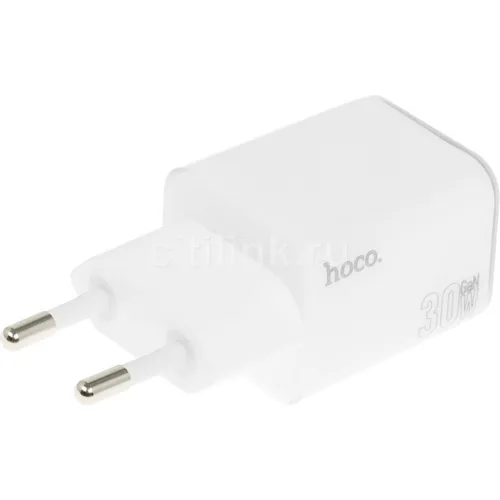 Сетевое зарядное устройство Hoco N47 Glorious, USB-C, 30Вт, 3A, белый [pd30w 35363]