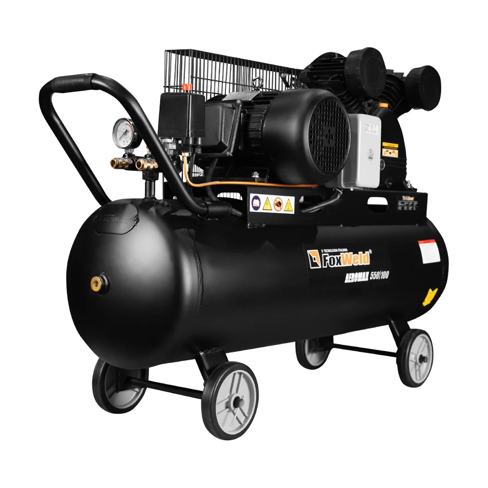 Ременной масляный компрессор Foxweld AEROMAX 550/100 5075