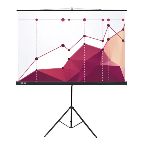 Экран Cactus Triscreen CS-PST-180x180, 180х180 см, 1:1, напольный черный