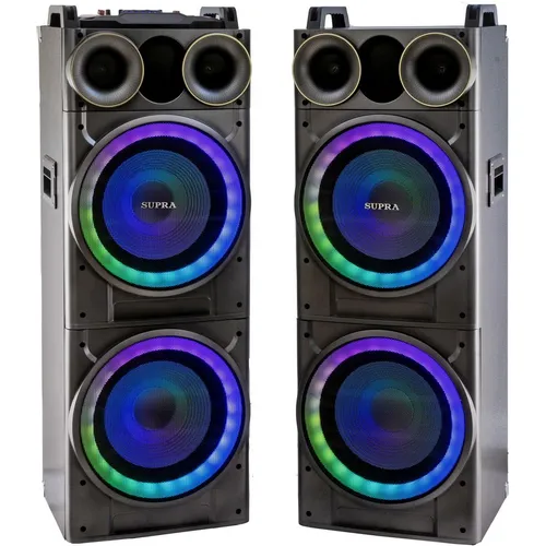 Музыкальный центр Supra SMB-2150, 200Вт, с караоке, Bluetooth, FM, USB, SD, черный