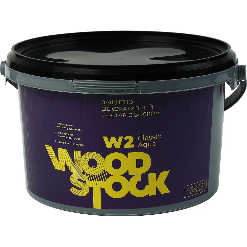 Защитно-декоративный состав Woodstock W-2 лак ВД-АК Classic ТД000004101