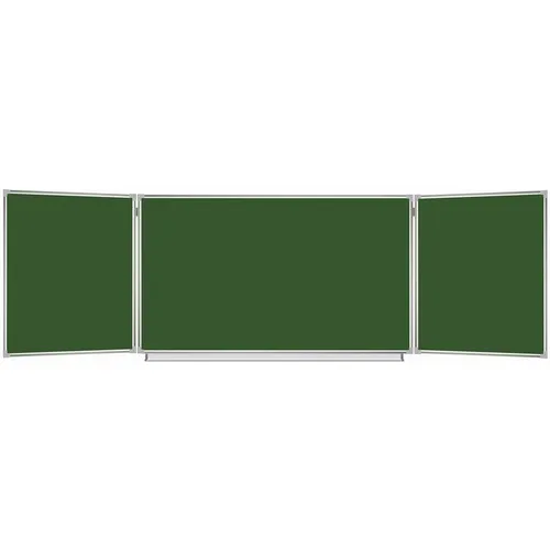 Доска меловая BRAUBERG Chalk magnetic 231707 белый/серебристый 100x150/300см