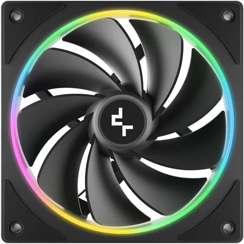Вентилятор DeepCool FL12R SE Reverse, 120мм, 4-pin, 1500об/мин, 25.79 дБ, ARGB, черный, Ret [r-fl12rse-bkapn1-g]