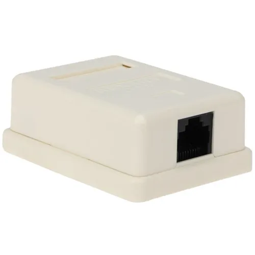 Розетка Rexant (03-0121) комп. RJ45 1 кат.5E UTP бел.