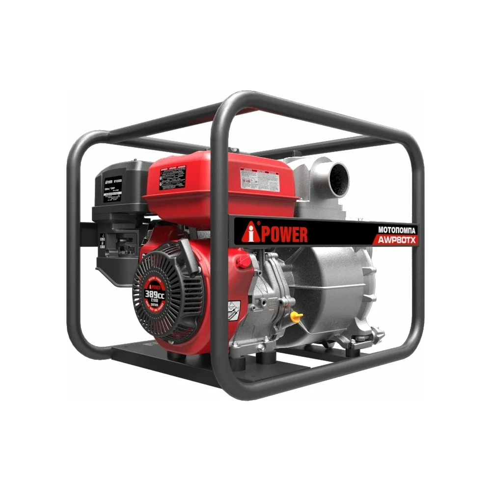 Бензиновая мотопомпа для сильно загрязненной воды A-iPower AWP80TX 30331