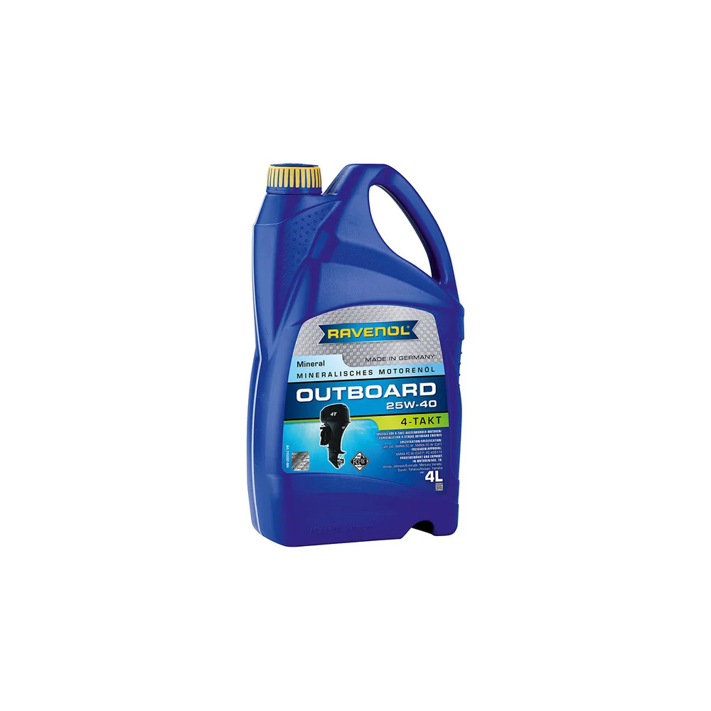 Моторное масло RAVENOL Outboardoel 4T SAE 25W-40 4л new 1153207-004-01-999