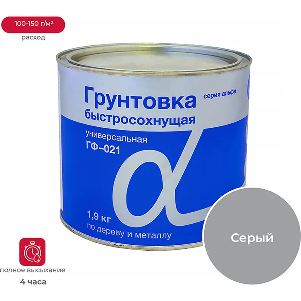 Быстросохнущий грунт ALFAVIT Альфа ГФ-021 41239