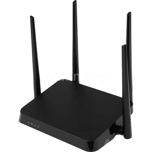 Wi-Fi роутер D-Link DIR-822/RU, Wi-Fi 5, AC1200, 2.4/5ГГц, 4 LAN, черный [dir-822/ru/e1a]