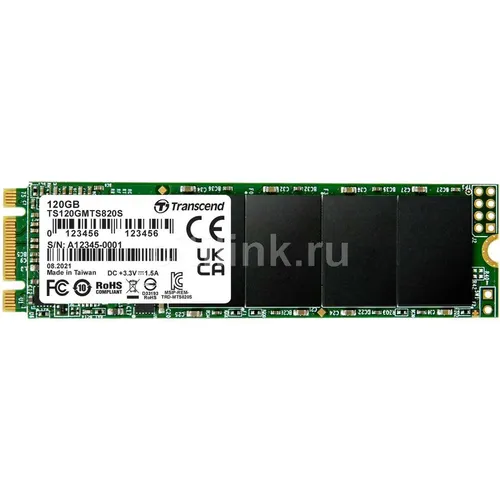 SSD накопитель Transcend 820S 120ГБ, M.2 2280, SATA III, M.2 [ts120gmts820s]