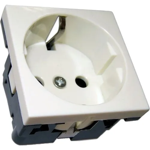 Розетка Lanmaster (NM-EL45X45-WH) настенная встраиваемая 45x45x41мм без крышки Mosaic белый