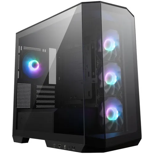 Корпус mATX MSI MAG Pano M100R PZ, Mini-Tower, без БП, черный [306-7g24r21-809]