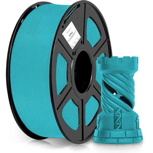 Пластик Cactus CS-3D-TPU-0.8KG-CYAN TPU/ 1.75мм/ 0.8кг/ 336м/ голубой