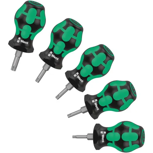 Набор отверток WERA Stubby Set TX 1, 5 предметов [we-008876]