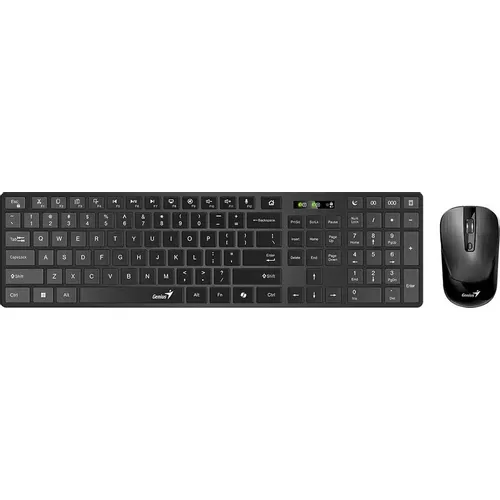 Комплект (клавиатура+мышь) Genius SlimStar 8250, USB, беспроводной, черный [31340020402]