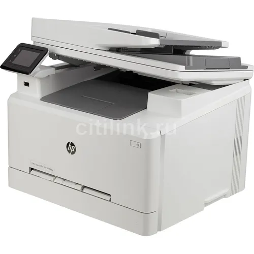 МФУ лазерное HP Color LaserJet Pro M283fdw цветная печать, A4, белый [7kw75a]