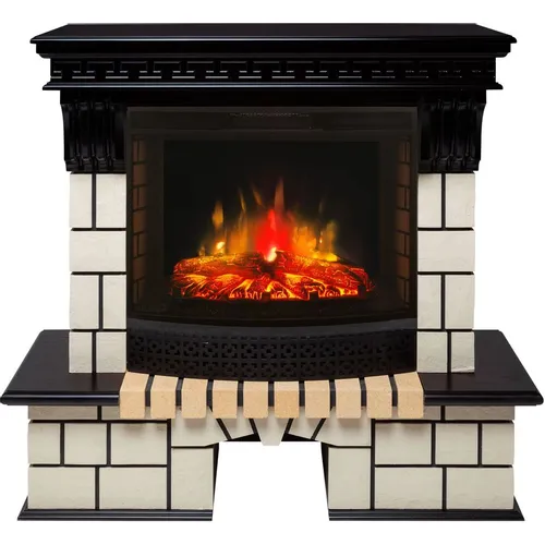 Электрокамин REALFLAME Stone + Evrika 25.5 античный дуб