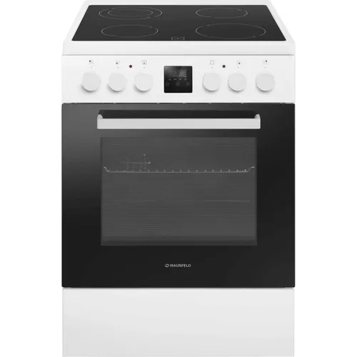 Электрическая плита MAUNFELD MEC67CW08TD, стеклокерамика, белый [ка-00018157]