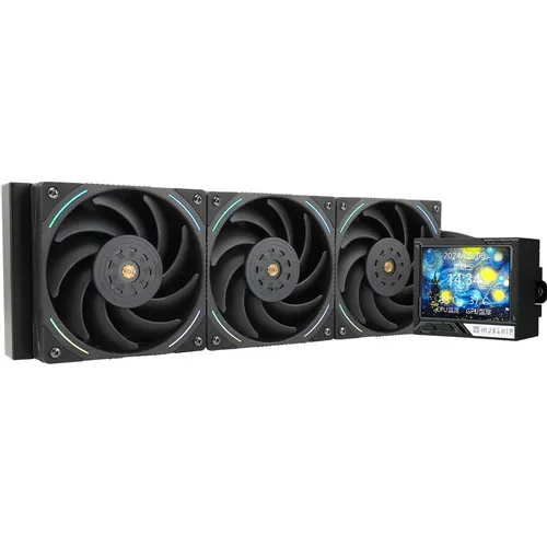 Система водяного охлаждения Thermalright Mjolnir Vision 360, LCD, 4-pin, ARGB, 120мм, черный, retail [m-vision-360-bl-argb]