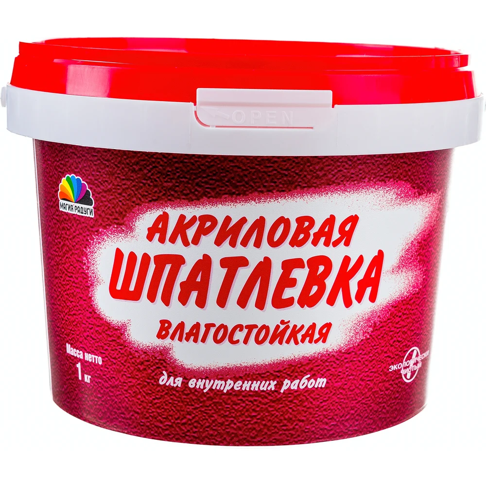 Влагостойкая акриловая шпатлевка Магия Радуги 7399