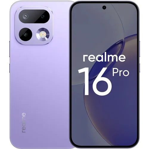 6.78" Смартфон REALME 16 Pro 12/512Gb, RMX5120, NFC, AMOLED, 144Гц, 7000мAч, сиреневый