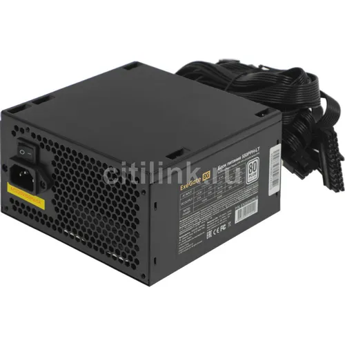 Блок питания EXEGATE 550PPH-LT, 550Вт, 80 PLUS WHITE, 120мм, черный [ex282042rus-oem]