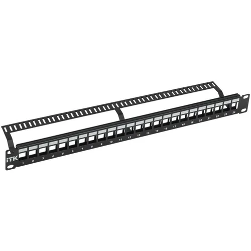 Патч-панель ITK PP24-1UMU 19" 1U 24xRJ45 кат.6