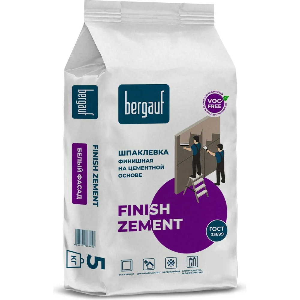 Финишная шпаклевка Bergauf Finish Zement 2893