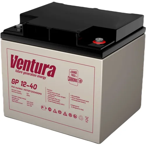 Аккумуляторная батарея VENTURA GP 12-40 для ИБП, 12В, 40Ач [vntgp1200400f6]