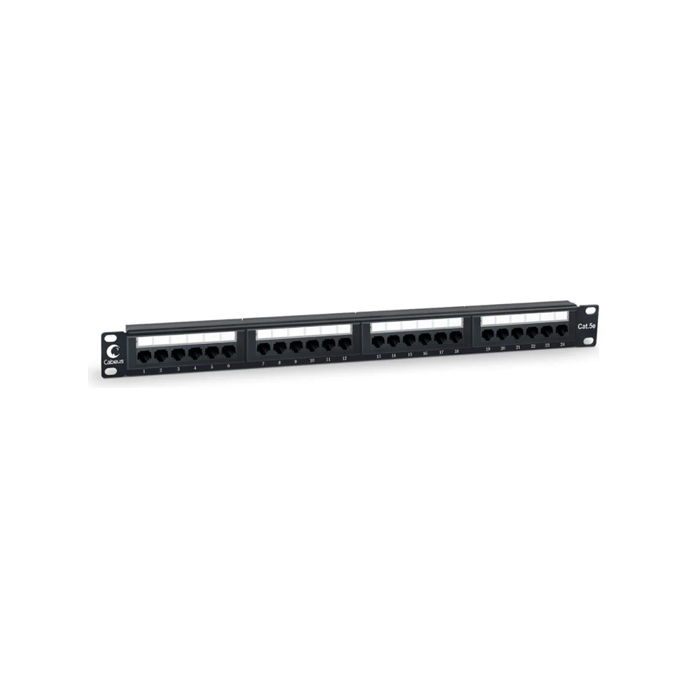 Патч-панель Cabeus PL-24-Cat.5e-Dual